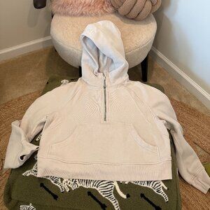 Lululemon Scuba Oversized Half-Zip Hoodie - Bone size:XS/S;Minty Condition